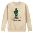 thumbnail image 1 of Peanuts - I'm Fine Spike - Men's Crew Fleece Sweatshirt, 1 of 4