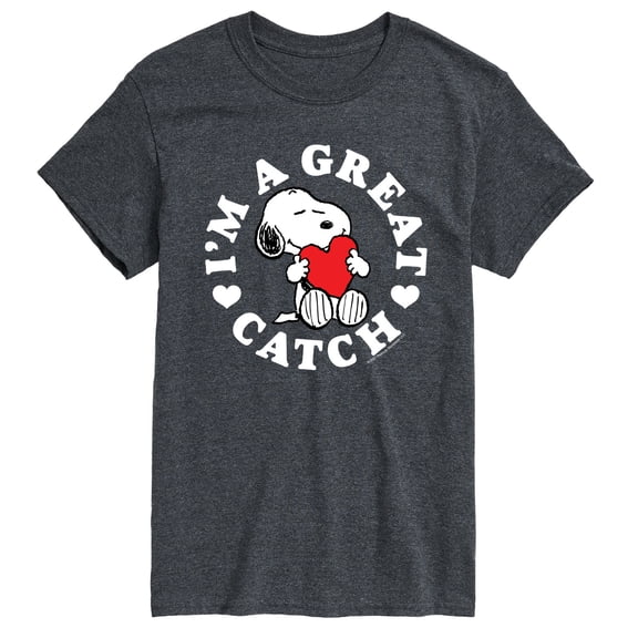 Peanuts - I'm a Great Catch - Men's Short Sleeve Graphic T-Shirt