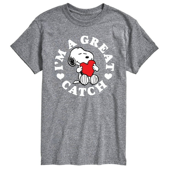 Peanuts - I'm a Great Catch - Men's Short Sleeve Graphic T-Shirt