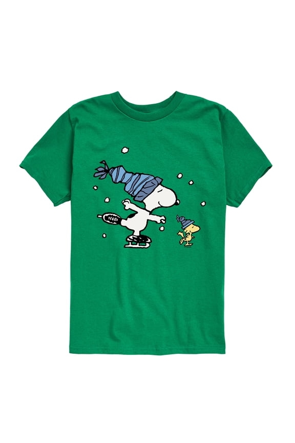 - Ice Skating - Youth Boys Short Sleeve Graphic T-Shirt