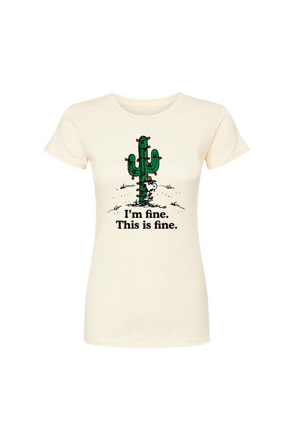 - Im Fine Spike - Juniors Fitted Short Sleeve Graphic T-Shirt