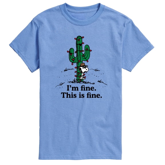 Peanuts - Im Fine Spike - Men's Short Sleeve Graphic T-Shirt