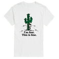thumbnail image 1 of Peanuts - Im Fine Spike - Men's Short Sleeve Graphic T-Shirt, 1 of 5
