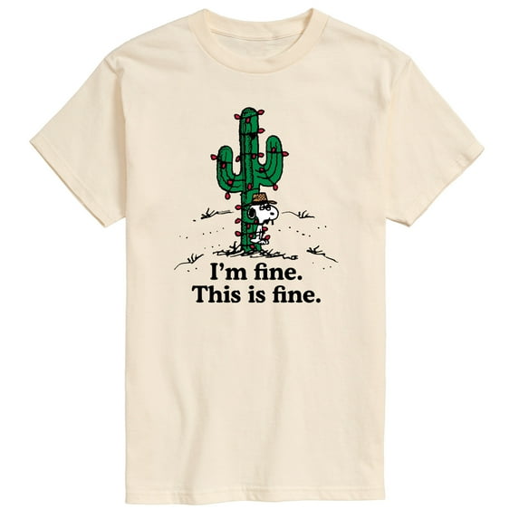 Peanuts - Im Fine Spike - Men's Short Sleeve Graphic T-Shirt
