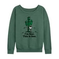 thumbnail image 1 of Peanuts - Im Fine Spike - Women's French Terry Long Sleeve Pullover, 1 of 5