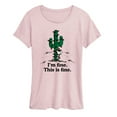 thumbnail image 1 of Peanuts - Im Fine Spike - Women's Short Sleeve Graphic T-Shirt, 1 of 4
