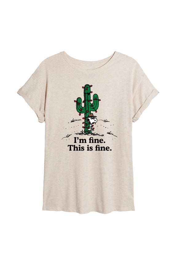 - Im Fine Spike - Womens Oversized Graphic T-Shirt