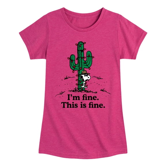 Peanuts - Im Fine Spike - Youthgirls Short Sleeve T-Shirt