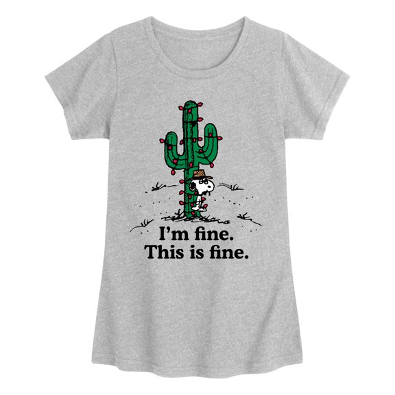 Peanuts - Im Fine Spike - Youthgirls Short Sleeve T-Shirt