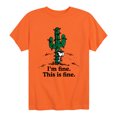 thumbnail image 1 of Peanuts - Im Fine Spike Short Sleeve Graphic T-Shirt, 1 of 5