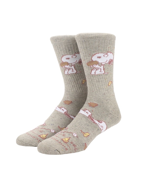 Peanuts In My Own World Mens Athletic Crew Socks