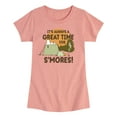 thumbnail image 1 of Peanuts - It's Always A Great Time For Smores - Toddler And Youth Girls Short Sleeve Graphic T-Shirt, 1 of 6
