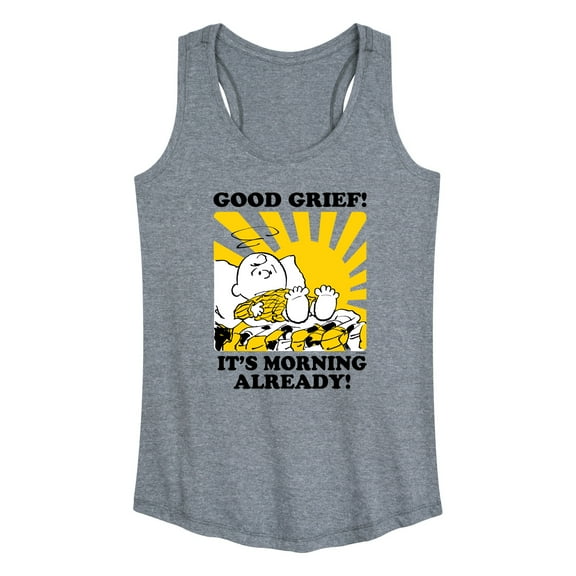 Peanuts - Its Morning Already - Women's Racerback Tank Top