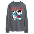 thumbnail image 1 of Peanuts - Joe Cool Collage - Men's Long Sleeve Graphic T-Shirt, 1 of 5