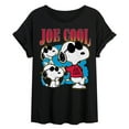 thumbnail image 1 of Peanuts - Joe Cool Collage - Women's Oversized Graphic T-Shirt, 1 of 5