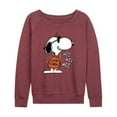 thumbnail image 1 of Peanuts - Joe Cool Hee Hee Hee - Women's Lightweight French Terry Long Sleeve Shirt, 1 of 6