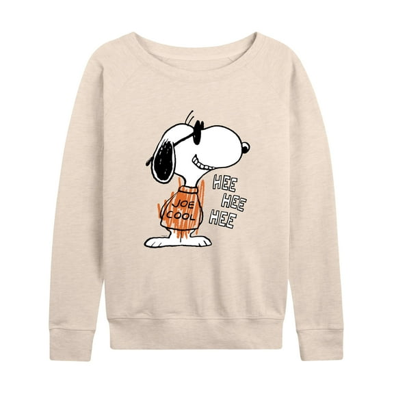 Peanuts - Joe Cool Hee Hee Hee - Women's Lightweight French Terry Long Sleeve Shirt