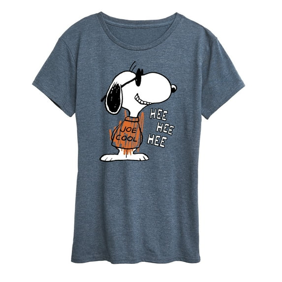 Peanuts - Joe Cool Hee Hee Hee - Women's Short Sleeve Graphic T-Shirt
