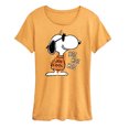 thumbnail image 1 of Peanuts - Joe Cool Hee Hee Hee - Women's Short Sleeve Graphic T-Shirt, 1 of 7