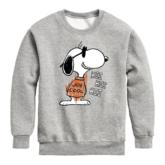 Peanuts - Joe Cool Hee Hee Hee - Youth Crewneck Sweatshirt