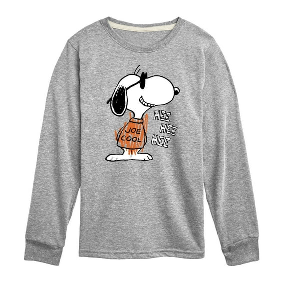 Peanuts - Joe Cool Hee Hee Hee - Youth Long Sleeve Tee