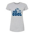thumbnail image 1 of Peanuts - Joe Cool Laying - Juniors Fitted Graphic T-Shirt, 1 of 6