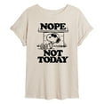 thumbnail image 1 of Peanuts - Joe Cool Nope Not Today - Women's Oversized T-Shirt, 1 of 5
