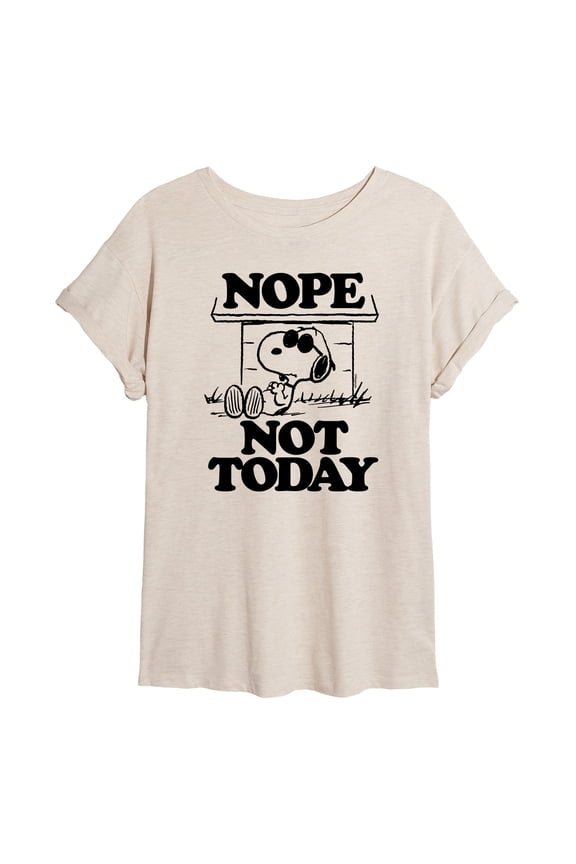 - Joe Cool Nope Not Today - Women's Oversized T-Shirt