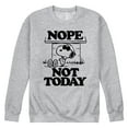 thumbnail image 1 of Peanuts - Joe Cool Nope Not Today - Men's Crew Neck Fleece Pullover, 1 of 6