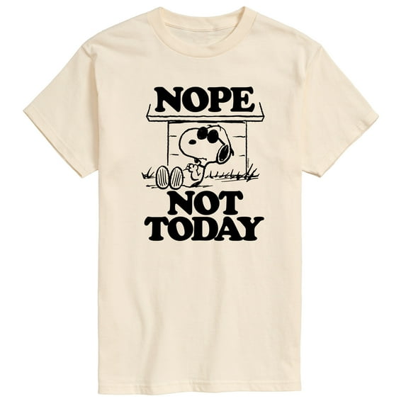 Peanuts - Joe Cool Nope Not Today - Men's Short Sleeve Graphic T-Shirt