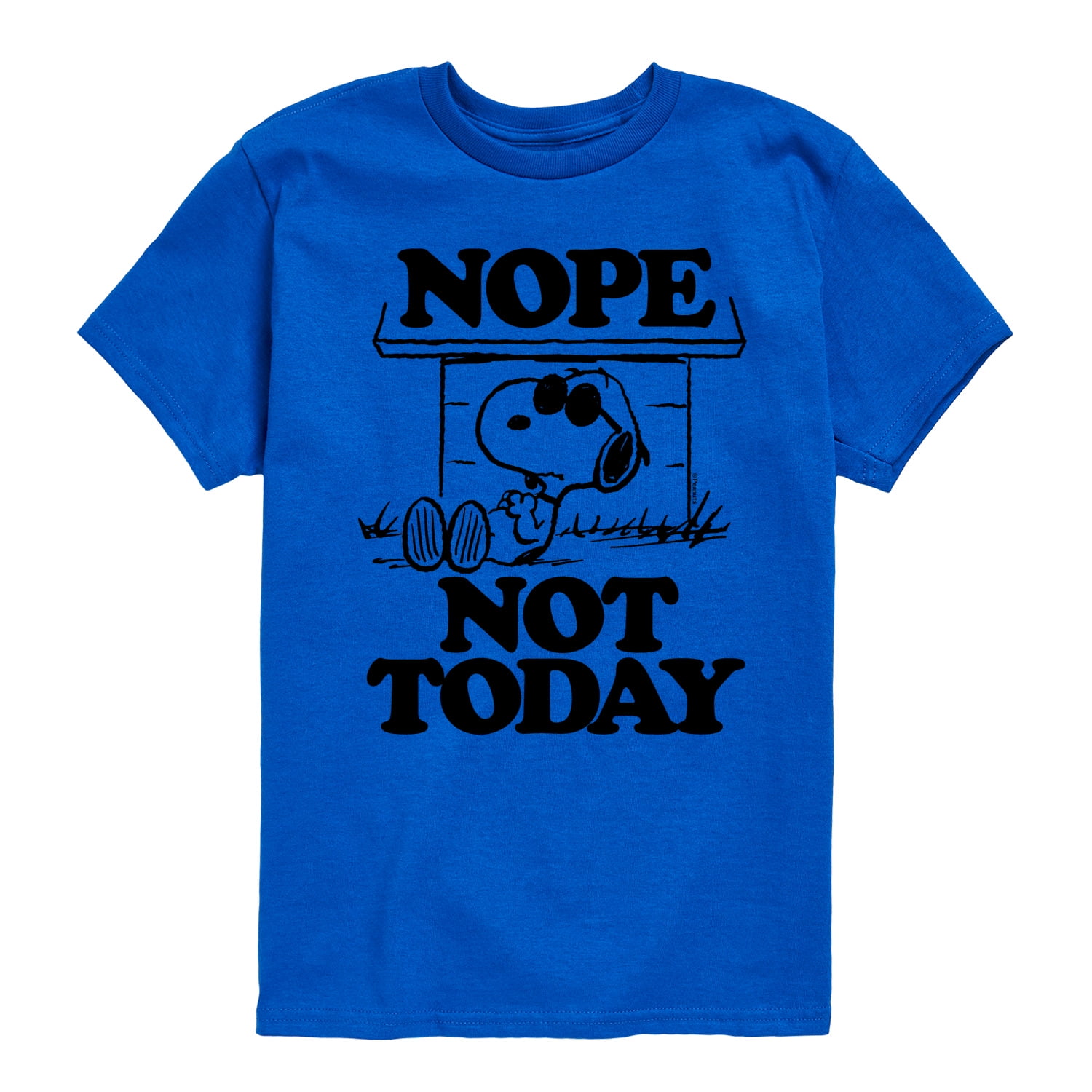 snoopy t shirt nope not today