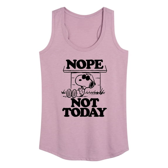 Peanuts - Joe Cool Nope Not Today - Women's Racerback Tank Top