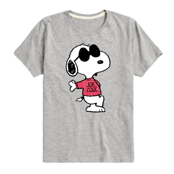 Peanuts - Joe Cool Pattern - Toddler And Youth Short Sleeve Graphic T-Shirt