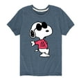 thumbnail image 1 of Peanuts - Joe Cool Pattern - Toddler And Youth Short Sleeve Graphic T-Shirt, 1 of 5