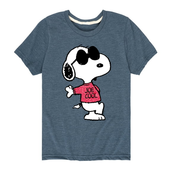 Peanuts - Joe Cool Pattern - Toddler And Youth Short Sleeve Graphic T-Shirt