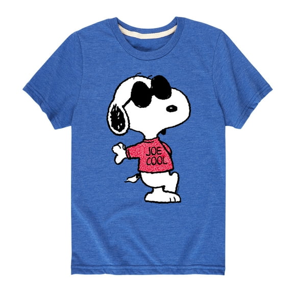 Peanuts - Joe Cool Pattern - Toddler And Youth Short Sleeve Graphic T-Shirt