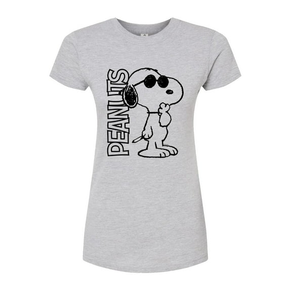 Peanuts - Joe Cool Peanuts - Juniors Fitted Graphic T-Shirt