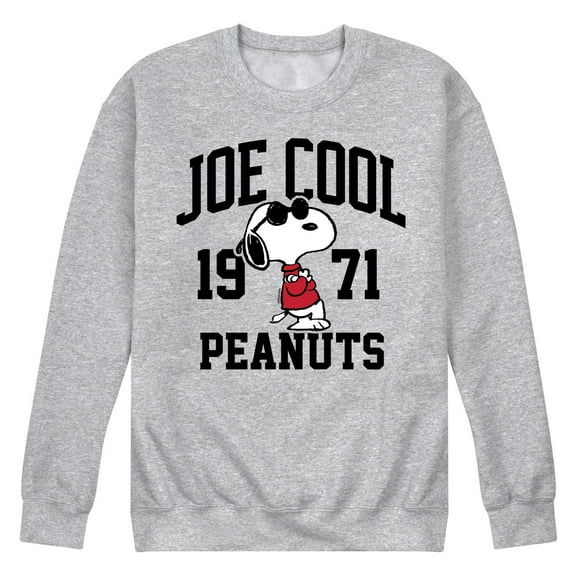 Peanuts - Joe Cool Peanuts - Men's Crew Neck Fleece Pullover