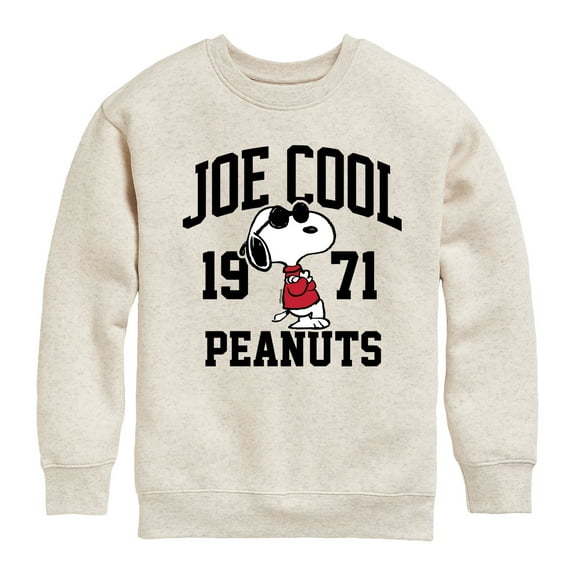 Peanuts - Joe Cool Peanuts - Toddler & Youth Crewneck Fleece Sweatshirt