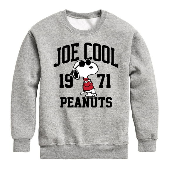 Peanuts - Joe Cool Peanuts - Toddler & Youth Crewneck Fleece Sweatshirt