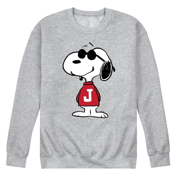 Peanuts - Joe Cool Pose - Men's Crew Neck Fleece Pullover