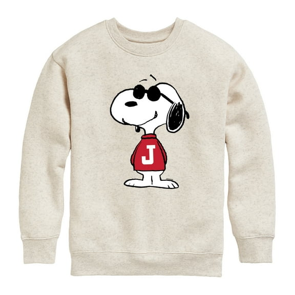 Peanuts - Joe Cool Pose - Toddler & Youth Crewneck Fleece Sweatshirt