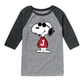 thumbnail image 1 of Peanuts - Joe Cool Pose - Toddler & Youth Raglan Graphic T-Shirt, 1 of 6