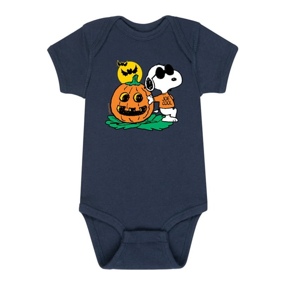 Peanuts -  Joe Cool Pumpkin - Infant Baby One Piece