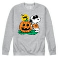 thumbnail image 1 of Peanuts - Joe Cool Pumpkin - Men's Crew Neck Fleece Pullover, 1 of 5