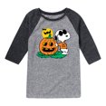 thumbnail image 1 of Peanuts - Joe Cool Pumpkin - Toddler And Youth Raglan Graphic T-Shirt, 1 of 5