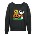 thumbnail image 1 of Peanuts - Joe Cool Pumpkin - Women's Lightweight French Terry Long Sleeve Shirt, 1 of 6