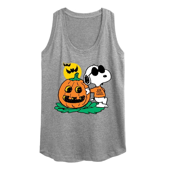 Peanuts - Joe Cool Pumpkin - Women's Racerback Tank Top