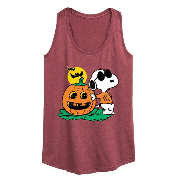 Peanuts - Joe Cool Pumpkin - Women's Racerback Tank Top
