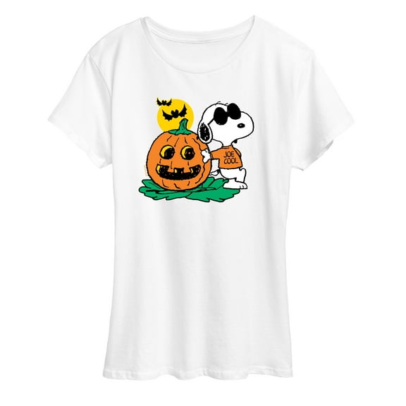 Peanuts - Joe Cool Pumpkin - Women's Short Sleeve Graphic T-Shirt